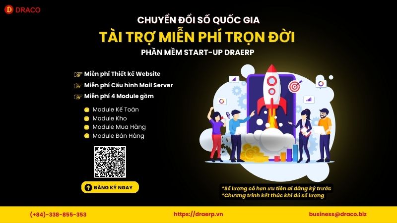 Gói giải pháp phần mềm STARUP DRAERP 