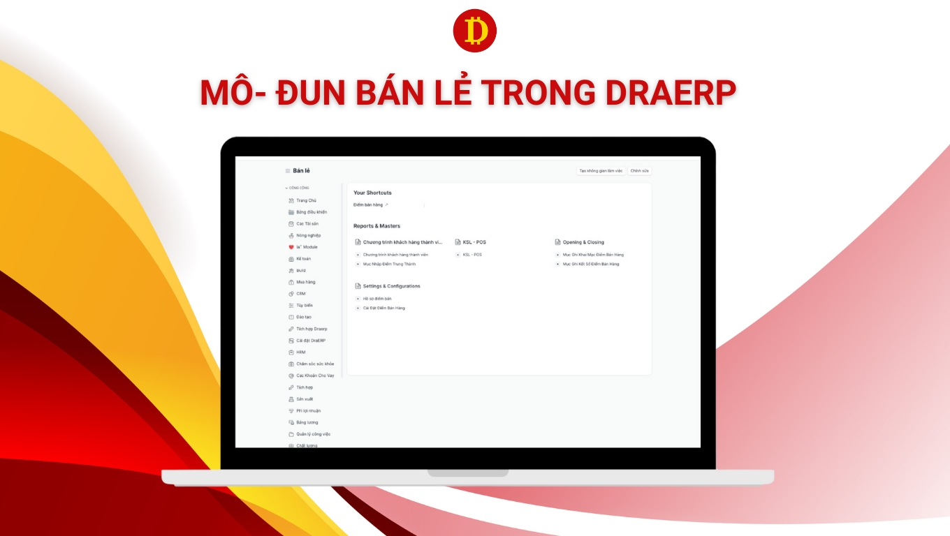 Mô-đun Bán lẻ trong DraERP Mô-đun Bán lẻ trong DraERP