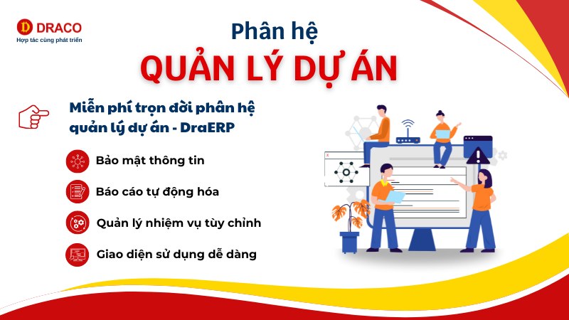 Phân hệ quản lý dự án DraERP
