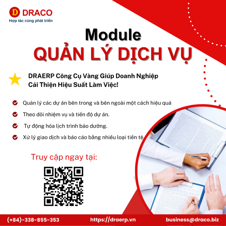 phần mềm quản lý dịch vụ draerp