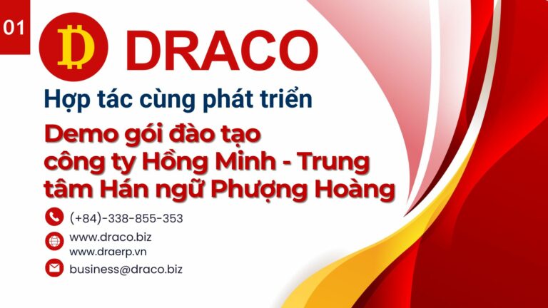 Buổi demo phần mềm DRAERP cho khách hàng